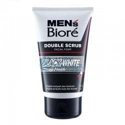 BIORE MENs Facial Foam DOUBLE Scrub BLACK...