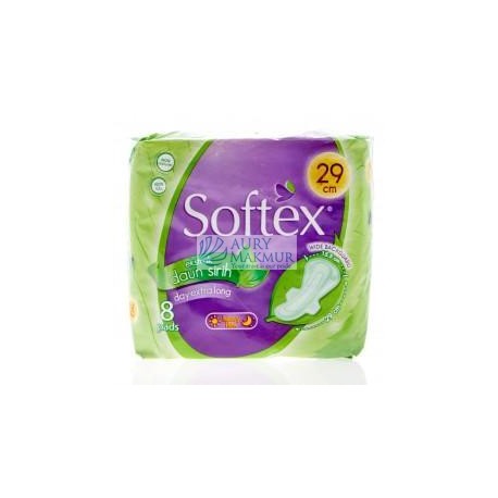 SOFTEX Day EXTRA LONG DAUN SIRIH WING 29CM 8P