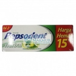 PEPSODENT Toothpaste HERBAL Pack 2x190gr