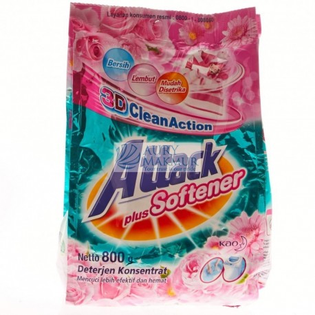 ATTACK Powder Detergent Plus Softener 800gr