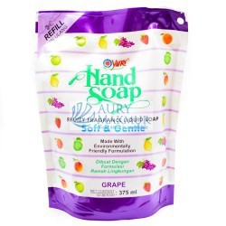YURI Handwash Soap Pouch GRAPE 375ml