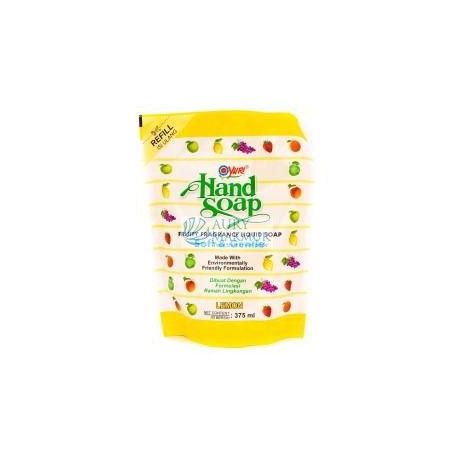 YURI Handwash Soap Pouch LEMON 375 ml