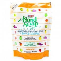YURI Handwash Soap Pouch ORANGE 375ml