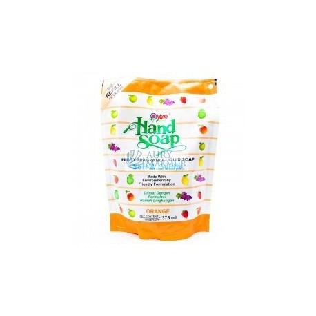 YURI Handwash Soap Pouch ORANGE 375ml