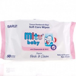 MITU Baby Soft Care Wipes PINK FRESH AND...