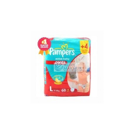 PAMPERS A.B Diapers Pants JUMBO L-60+4