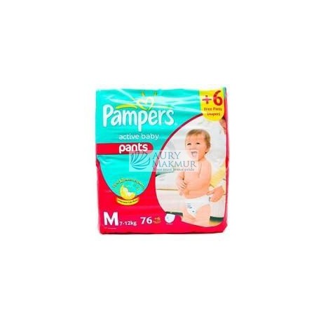 PAMPERS A.B Diapers Pants JUMBO M-76+6