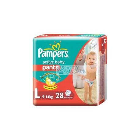 PAMPERS ACTIVE Diapers Diapers Pants L-28