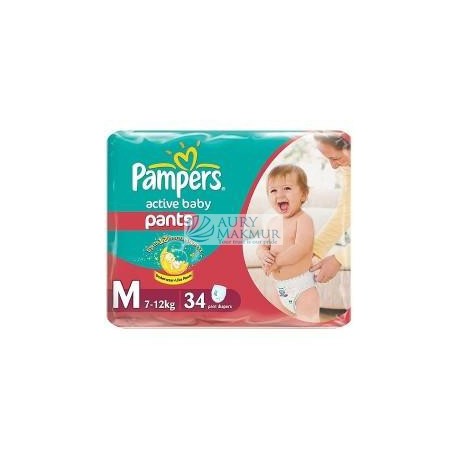 PAMPERS ACTIVE Diapers Diapers Pants M-34