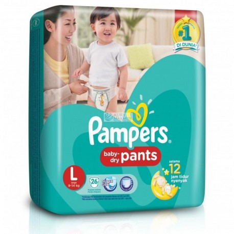 PAMPERS DRY Diapers Pants L-8