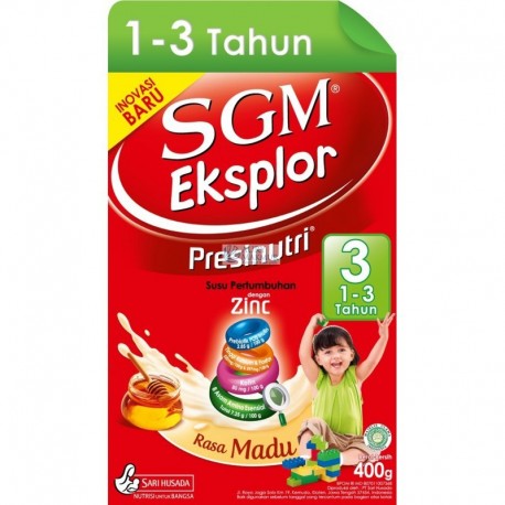 SGM Milk Powder EKSPLOR HONEY 400gr/ SGM EKSPLOR 3 HONEY...