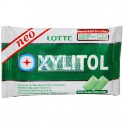 LOTTE XYLITOL JERUK NIPIS MINT 12gr